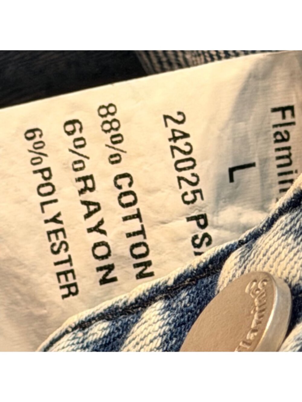 Flamingo High-Waisted Acid Wash Wide-Leg Jeans With Front & Back Pockets Sz L Je - Picture 8 of 12